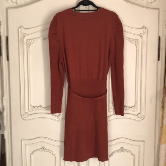 $9 flash sale (24 hr) Brown knit sweater dress plus size 2x 2XL with belt - Picture 7 of 7